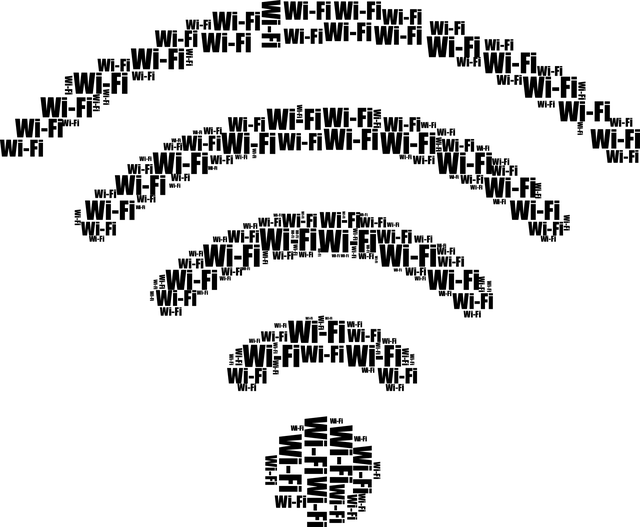 A WiFi icon made up of the word "WiFi."